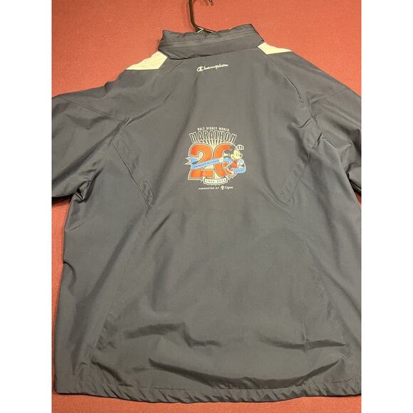 Disney Parks RUN DISNEY Race staff Windbreaker Jacket Navy Blue Champion Size XL - Picture 5 of 7